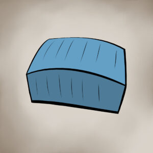 A sealed container expanding due to the pressure created inside it when the air trapped inside heats up during the day.