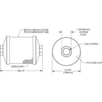 In-Line Desiccant Breather