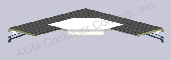 Tie Down Shelving Corner - View from Above