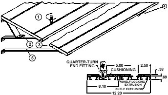 Standard Tie Down Shelving - AGM Container Controls