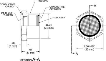 Shielded Nut Assembly 292126 Drawing