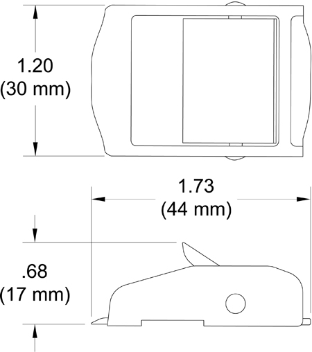 970535 Cam Buckle drawing