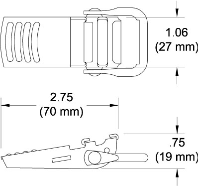 C413S Over-Center Buckle drawing