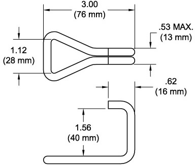 K454 Pallet Hook Drawing