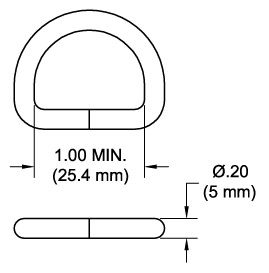 K470 D-Ring Drawing