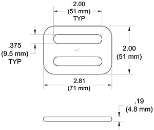 K741 Threading Plate Drawing