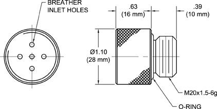 TA248-2 Immersion Proof Breather Drawing