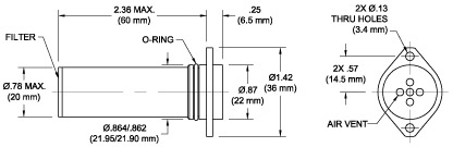 TA253-1 Immersion Breather/Desiccator Drawing