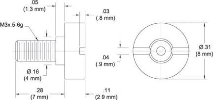 TA254-1 Mini Splash Immersion Proof Breather drawing