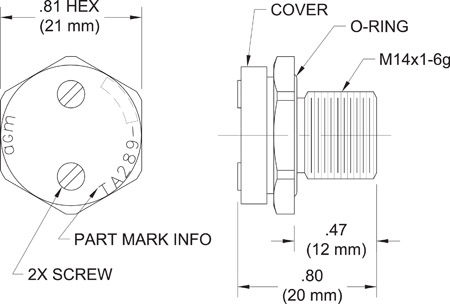 TA289 Breather Valve drawing