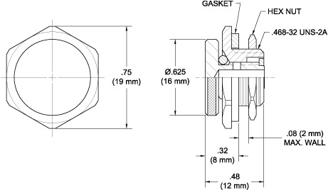 TA321 Manual Relief Valve drawing