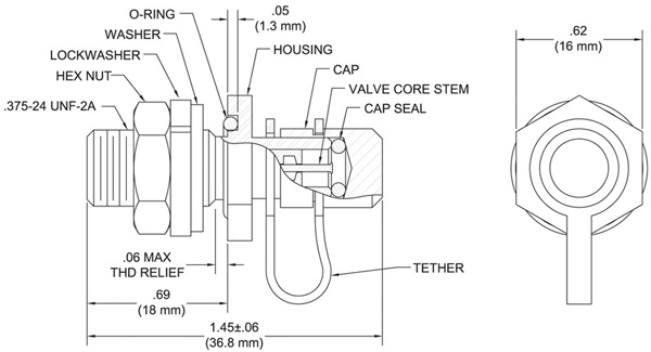 TA322-SS Filler Valve Drawing