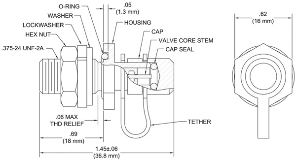 TA322-SS Filler Valve Drawing