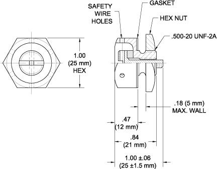 Manual Relief Valve TA327 drawing