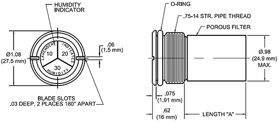 TA352 Indicating Desiccator Drawing