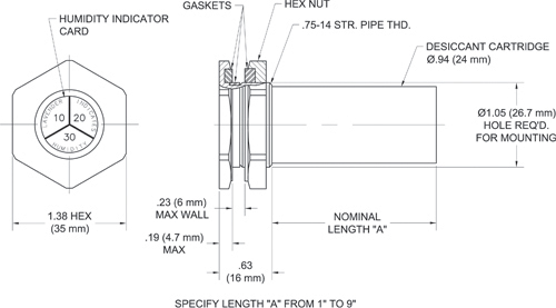 TA366 Desiccator Drawing