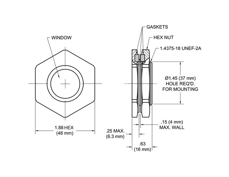 TA446 Observation Window Drawing