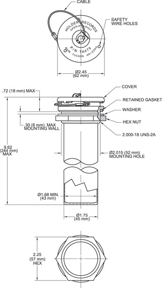 TA475 Records Holder Drawing