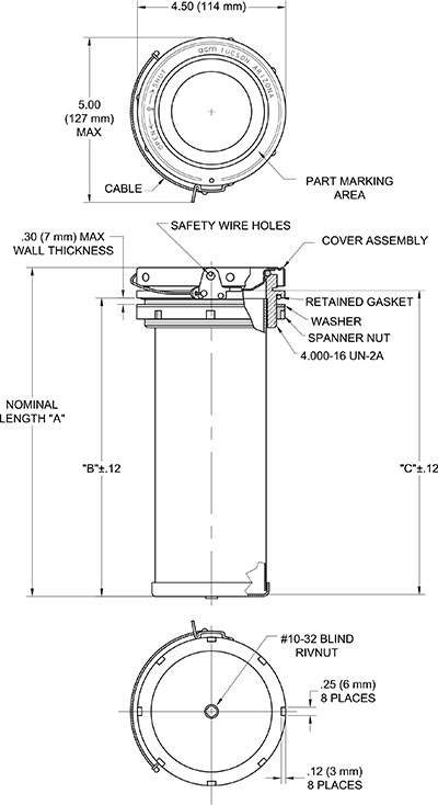 TA485 Records Holder Drawing