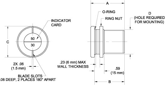 TA634 Desiccator drawing