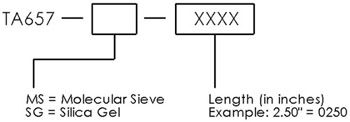 TA657 Part Number Ordering