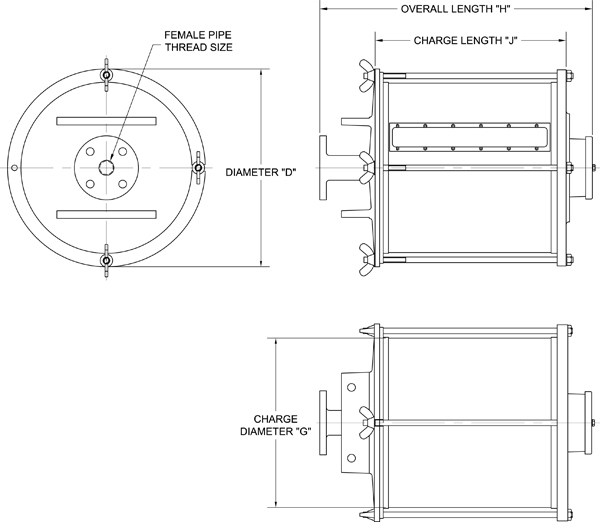 V, W, X, Y and Z Transformer Desiccant Breather