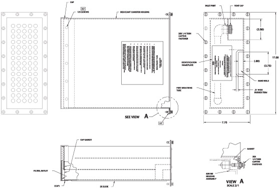 Shelter Static Dehumidifier drawing