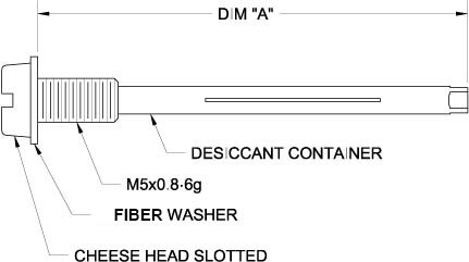 TA401 stick desiccator drawing