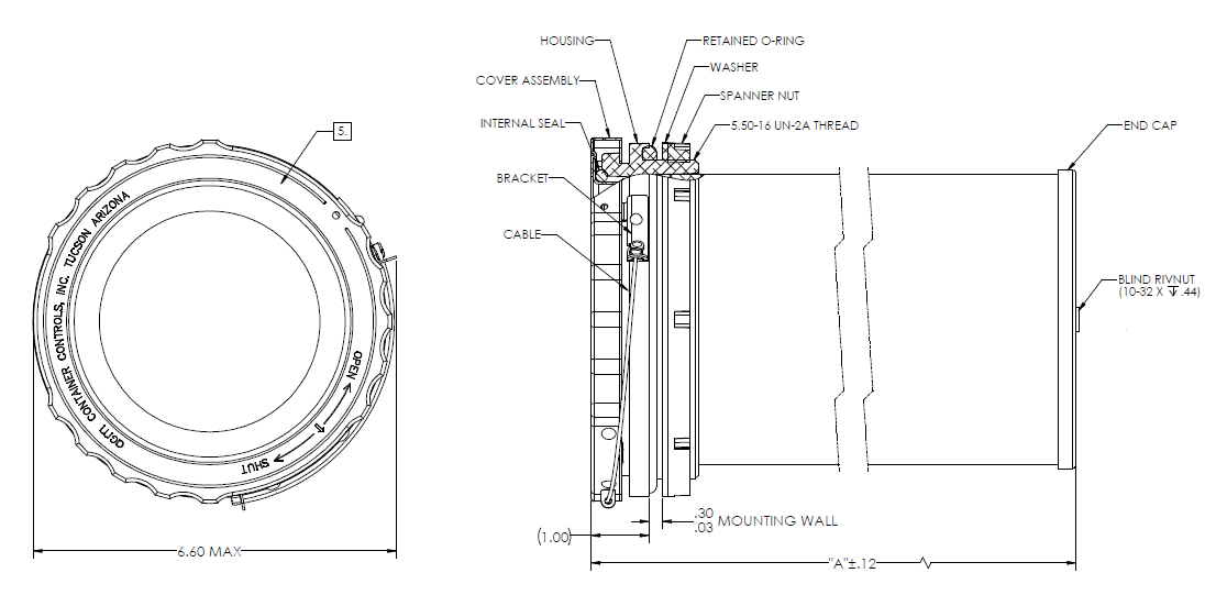 TA585 Records Holder Drawing