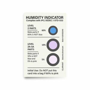Reversible Humidity Indicator Card - JEDEC STD-0033 Qualified